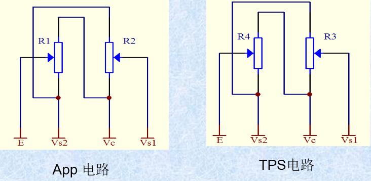電子節(jié)氣門元件識(shí)別 電氣原理圖